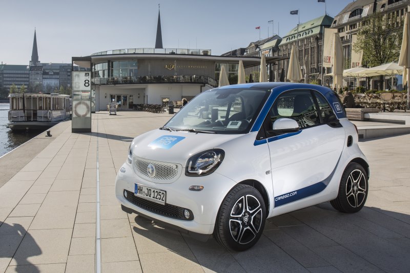1.600 neue smart fortwo Fahrzeuge für car2go Kunden