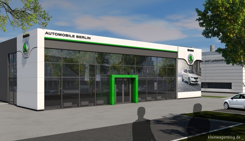 Baubeginn für erstes Berliner ŠKODA Autohaus im neuen Corporate Design