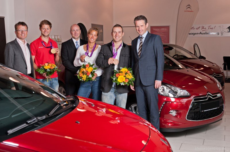 Citroën ehrt Olympia-Medaillengewinner mit Citroën DS3