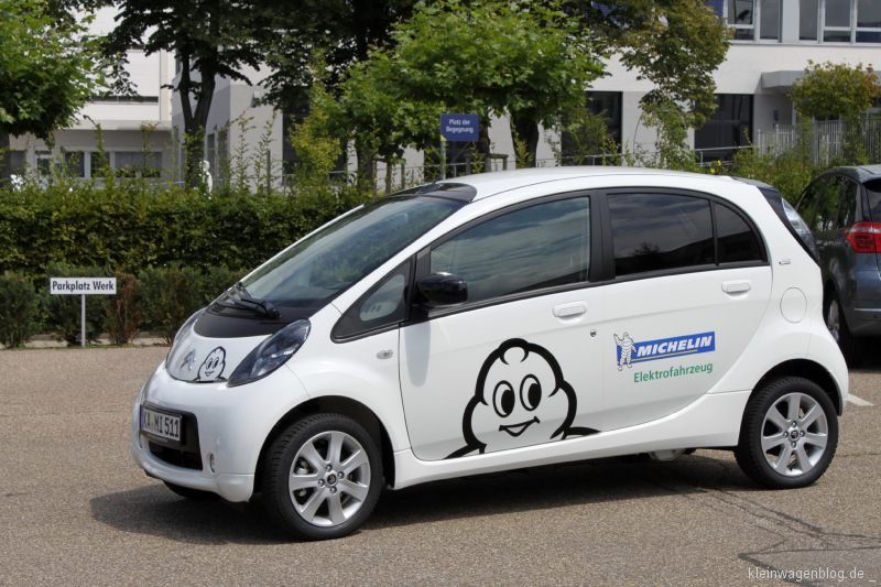 Erstes Elektroauto im Michelin Fuhrpark Karlsruhe 2011