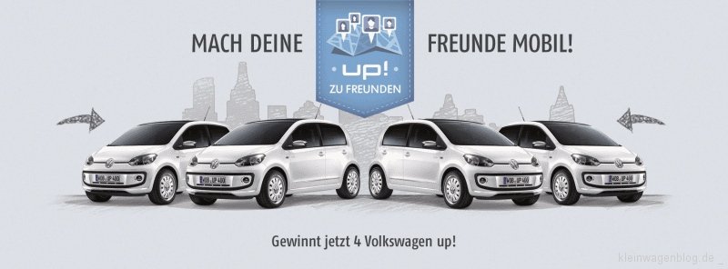 Mit dem Volkswagen up! zu Freunden