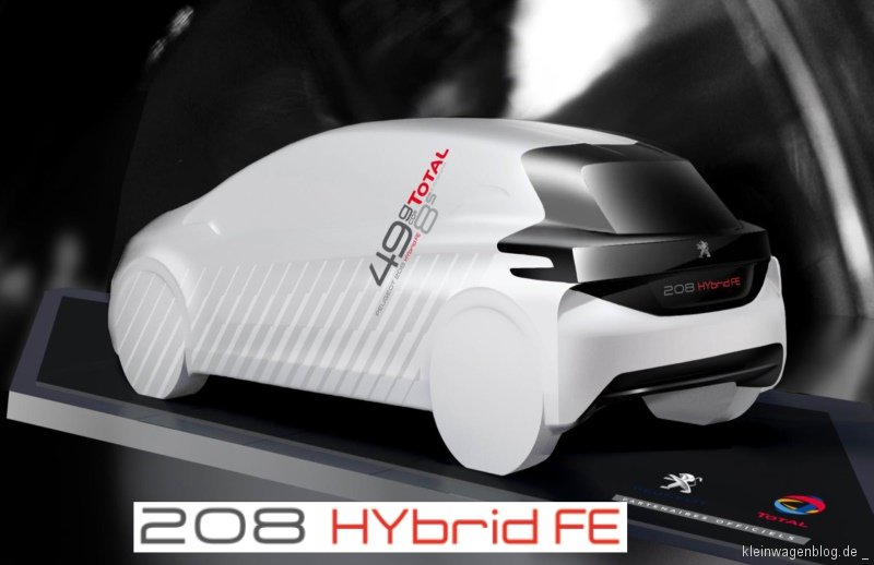 Peugeot und TOTAL präsentieren den 208 HYbrid FE