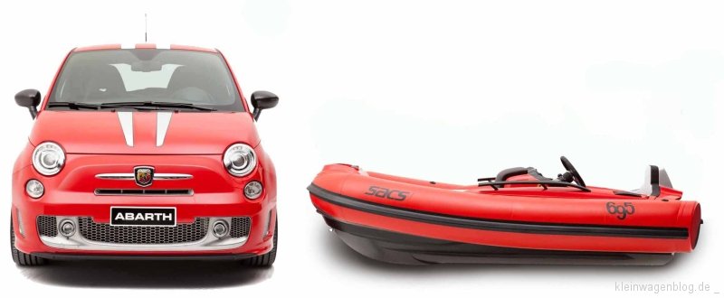 „SACS - Abarth 695 Tributo Ferrari" -  Traum-Dinghi für Wassersportler