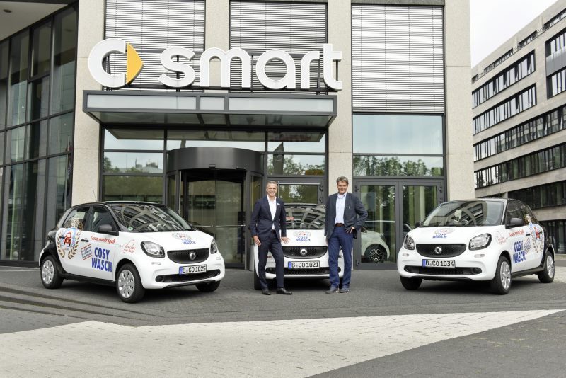 smart Flotten-Business: 50 smart forfour für COSY-WASCH