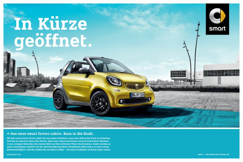 smart fortwo cabrio - Werbung