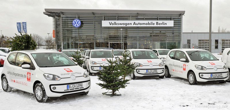 Volkswagen überreicht 177 up! an die Caritas Berlin