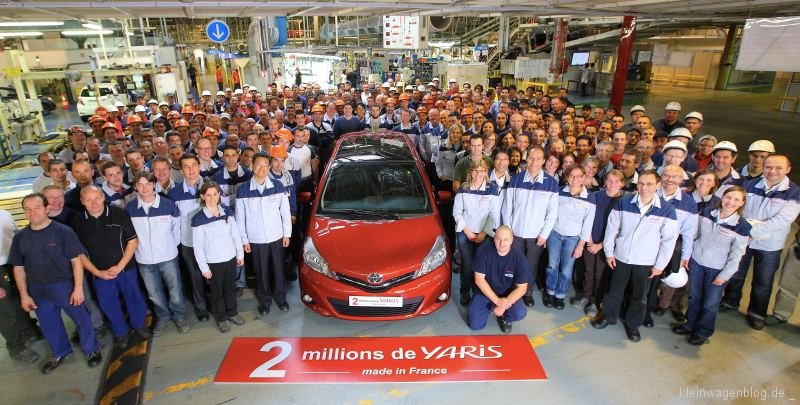 Zwei Millionen Toyota Yaris aus Valenciennes 2011