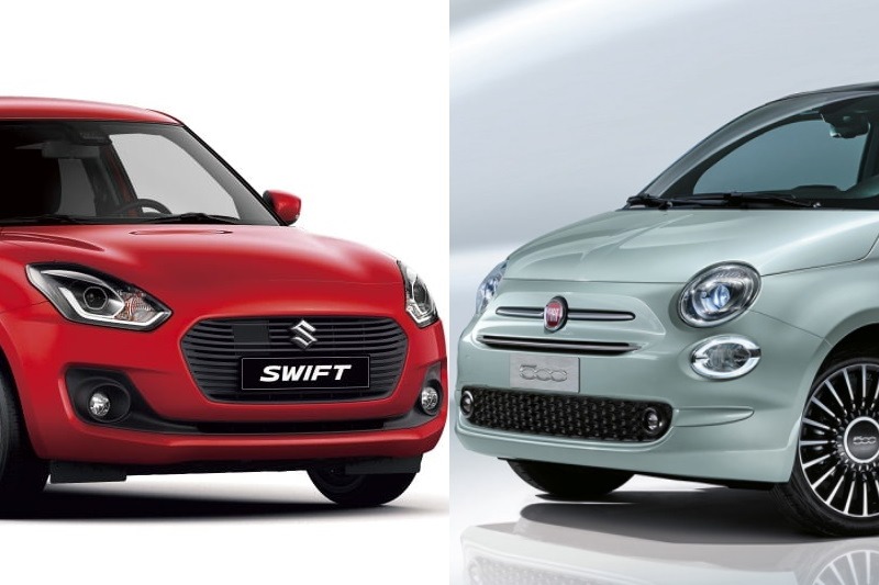 Suzuki Swift, Fiat 500