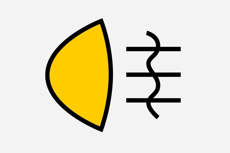 Symbol Nebelschlussleuchte - Foto: ADAC e.V.