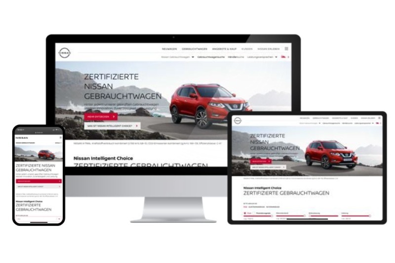 Gebrauchtwagenplattform „Nissan Intelligent Choice“