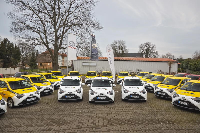 Toyota Aygo für die Bonitas Pflege-Gruppe